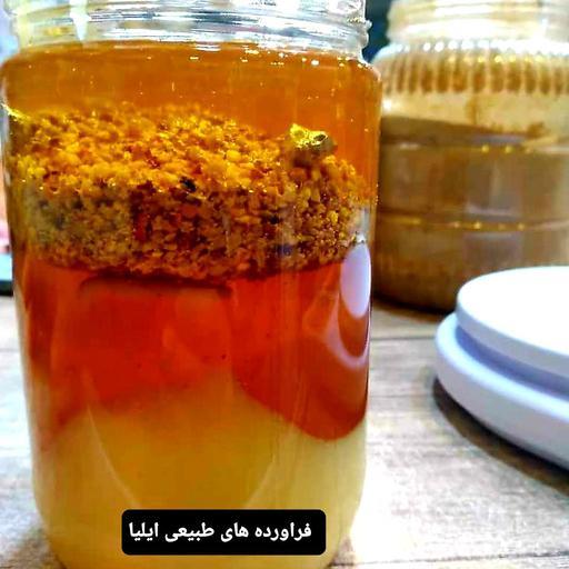 عسل گرده گل و ژل رویال(فراورده های طبیعی ایلیا)